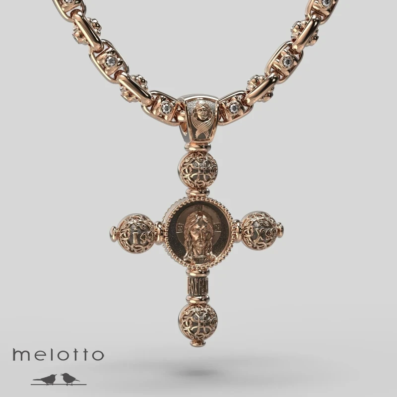 Мужской крест Сергий Радонежский