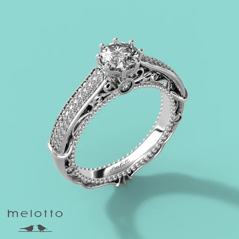 Помолвочное кольцо из платины R-122 Помолвочное кольцо из платины R-122