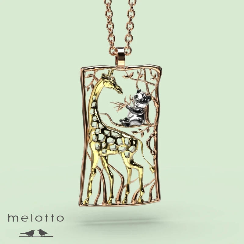 Подвеска Жираф и панда Подвеска Жираф и панда