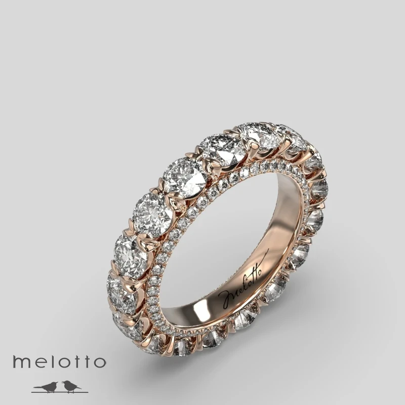 Обручальное кольцо с бриллиантами 4.5 карат Обручальное кольцо с бриллиантами 4.5 карат