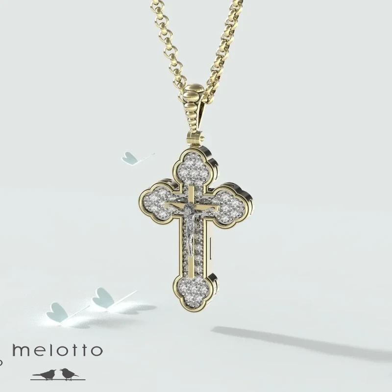 Нательный женский крестик