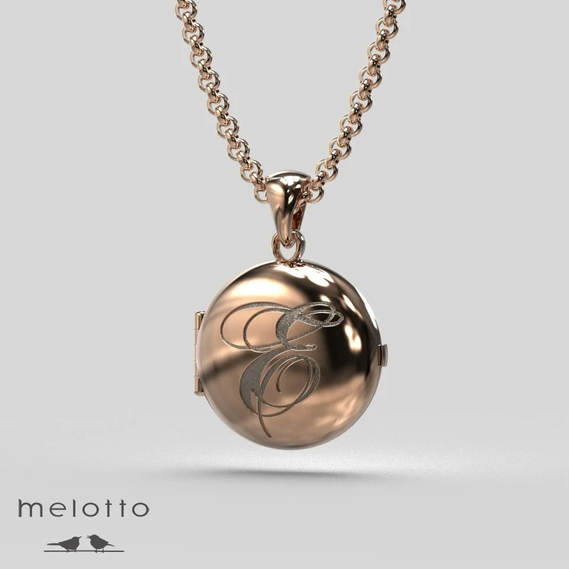 Кулон из розового золота для четырех фотографий Кулон из розового золота для четырех фотографий