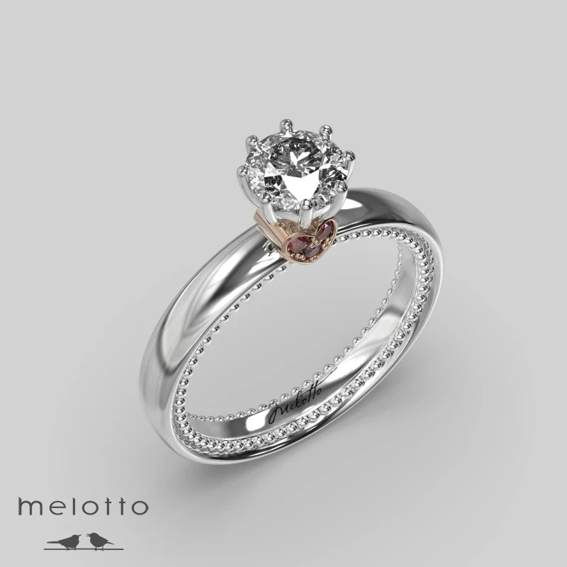 Кольцо на помолвку Рубиновое Сердце Кольцо на помолвку Рубиновое Сердце