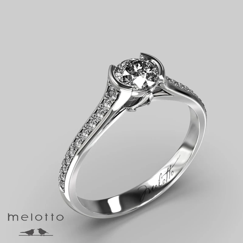 Помолвочное кольцо с инициалом А Помолвочное кольцо с инициалом А