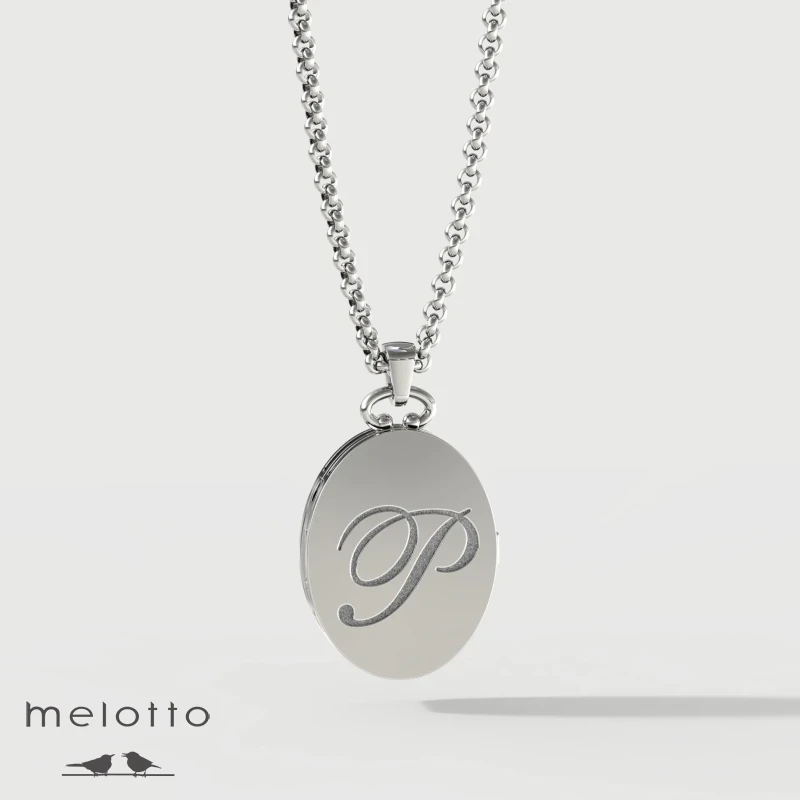 Медальон под два фото с гравировкой