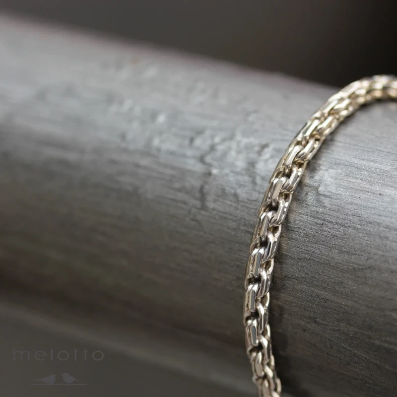 Цепочка из золота мужская «Бисмарк круглый»