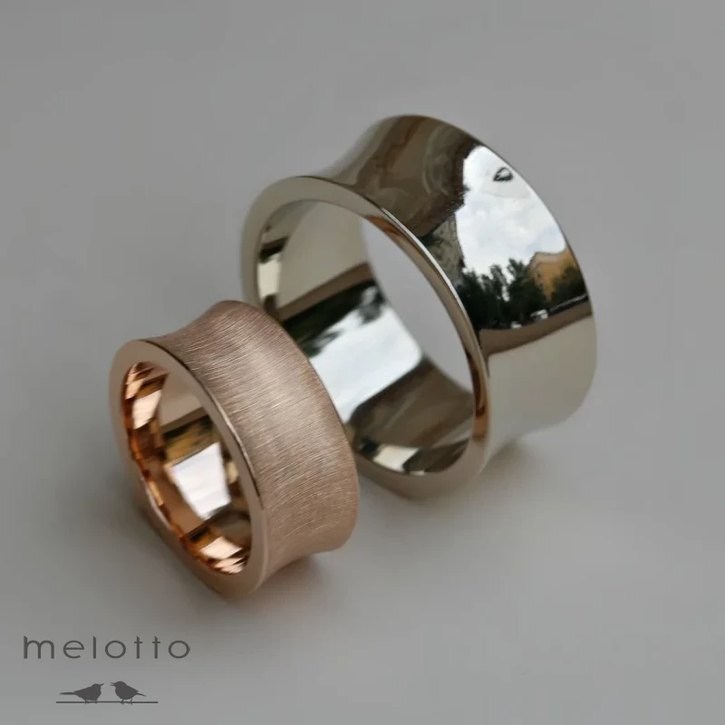 Широкие парные обручальные кольца Широкие парные обручальные кольца