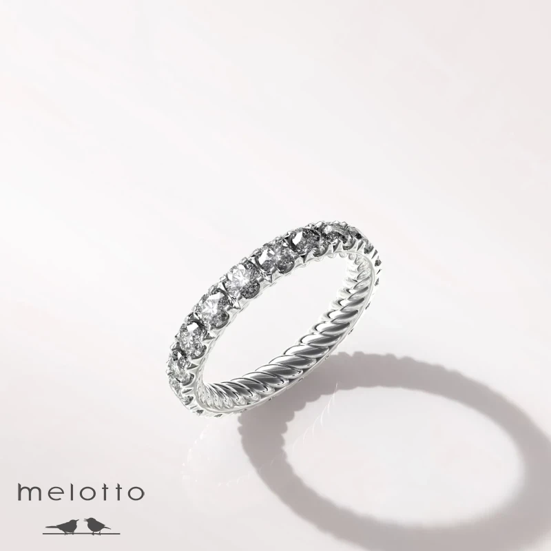 Женское обручальное кольцо «Бриллиантовая вечность»