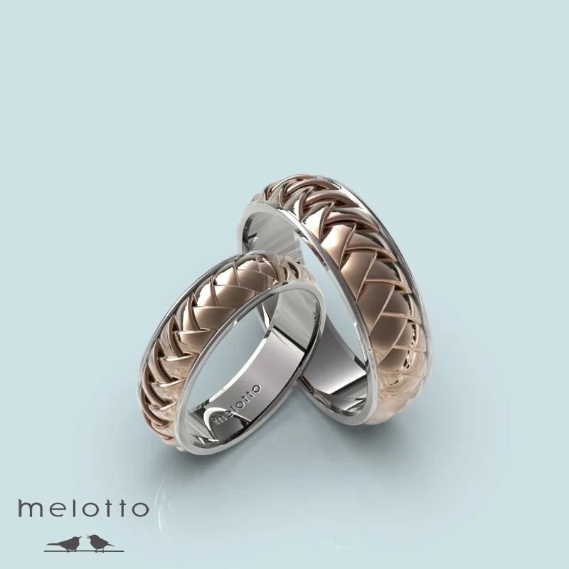 Переплетённые обручальные кольца Переплетённые обручальные кольца