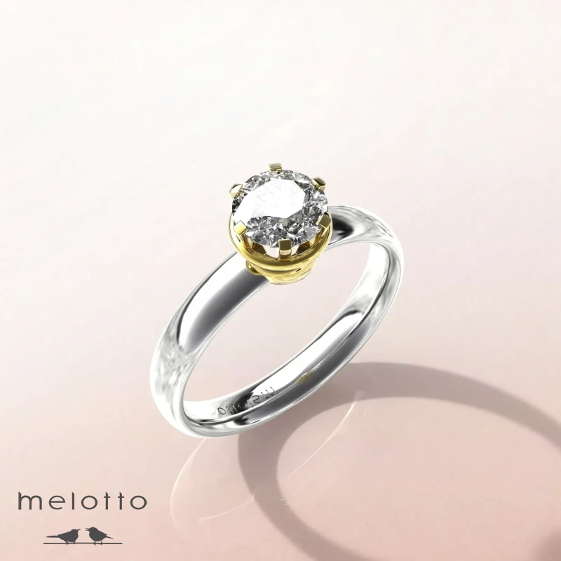 Кольцо с бриллиантом «Crown»