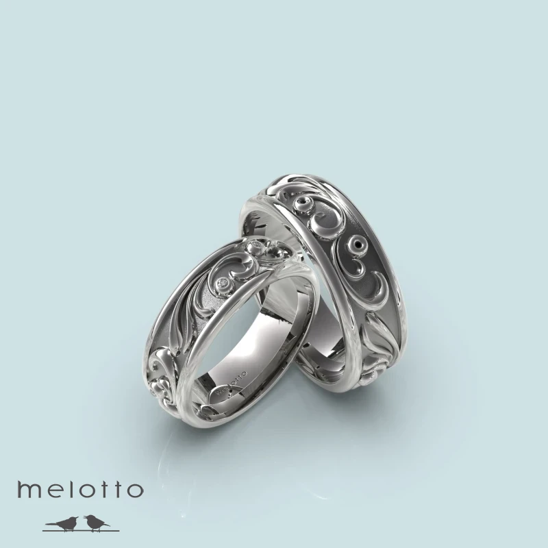 Обручальные кольца с узорами «Сиена» Обручальные кольца с узорами «Сиена»