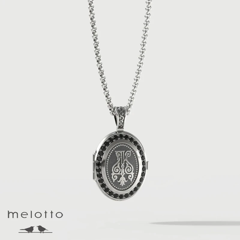 Кулон с черными бриллиантами Кулон с черными бриллиантами