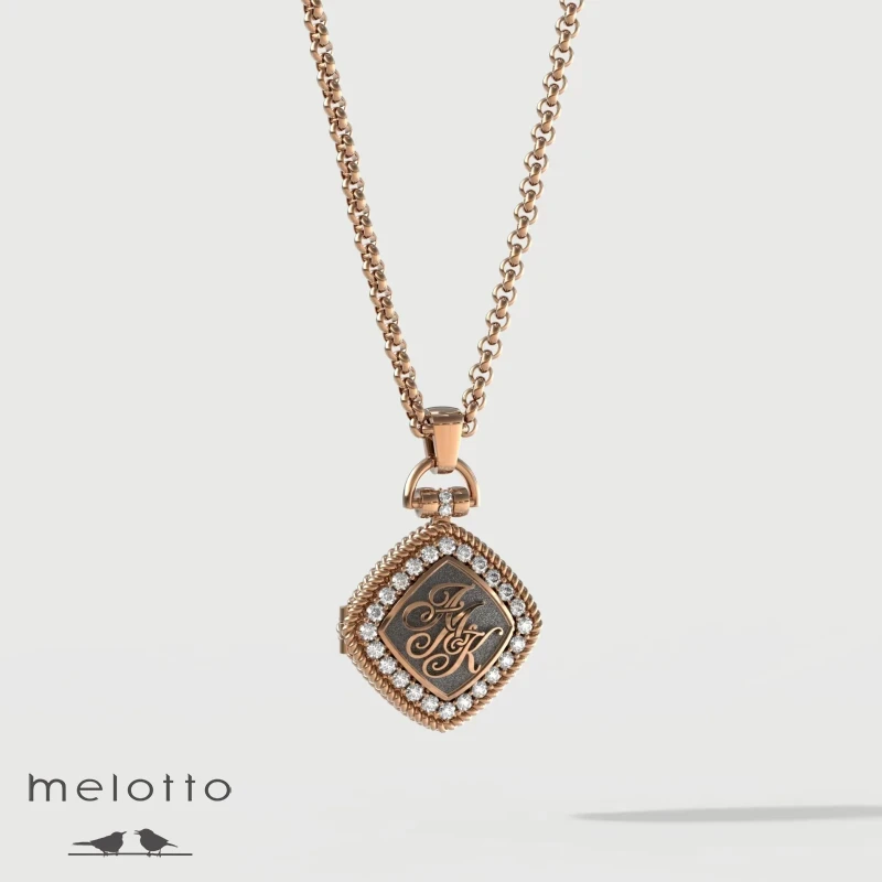 Открывающийся кулон из красного золота Открывающийся кулон из красного золота