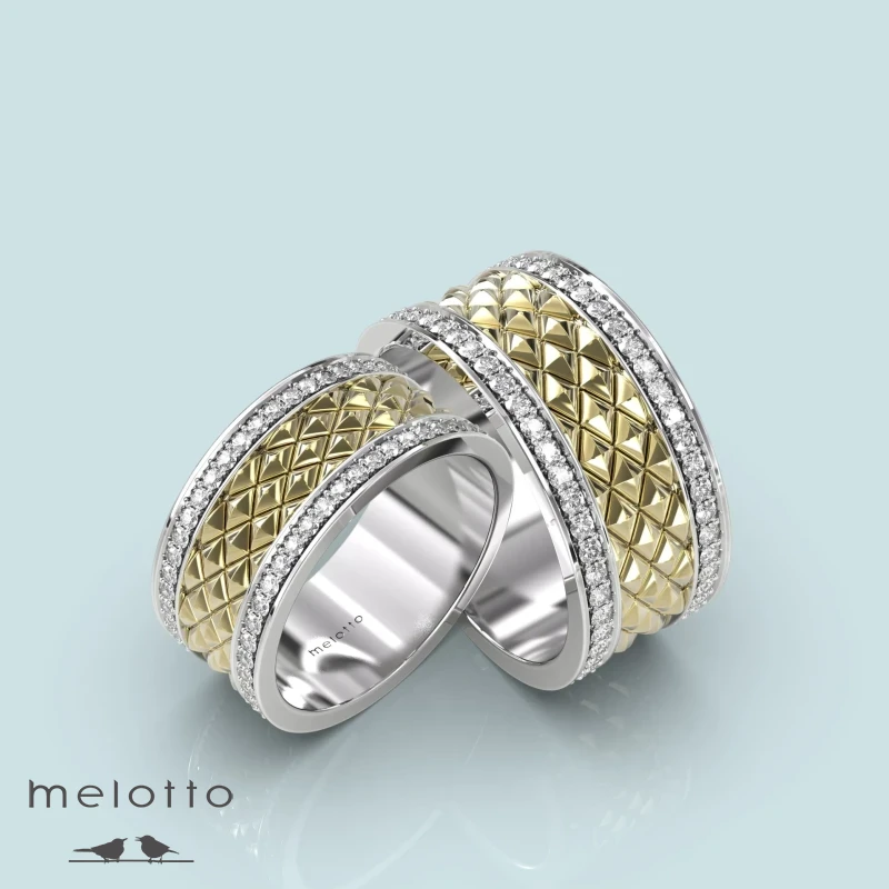 Обручальные кольца «Пирамида»