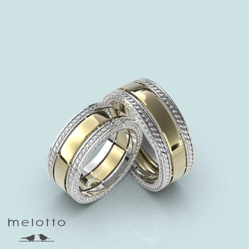 Широкие массивные обручальные кольца