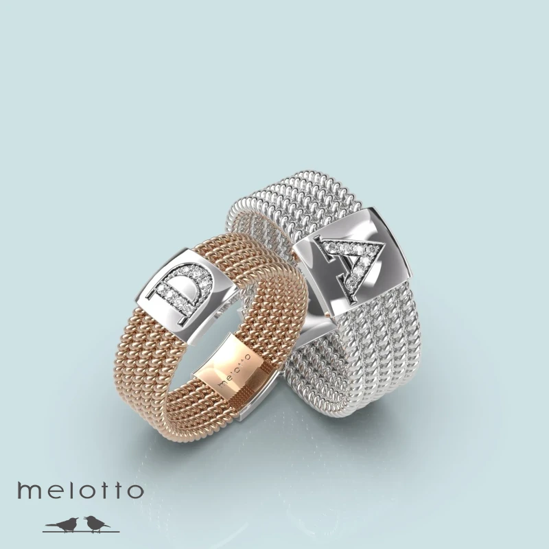 Обручальные кольца с инициалами