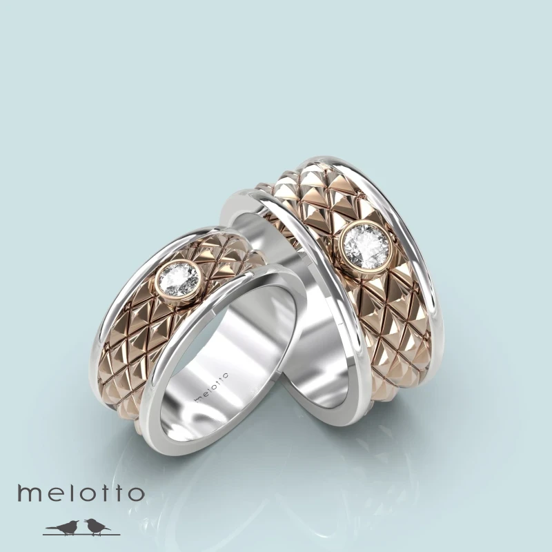 Шикарные обручальные кольца «Джаз»