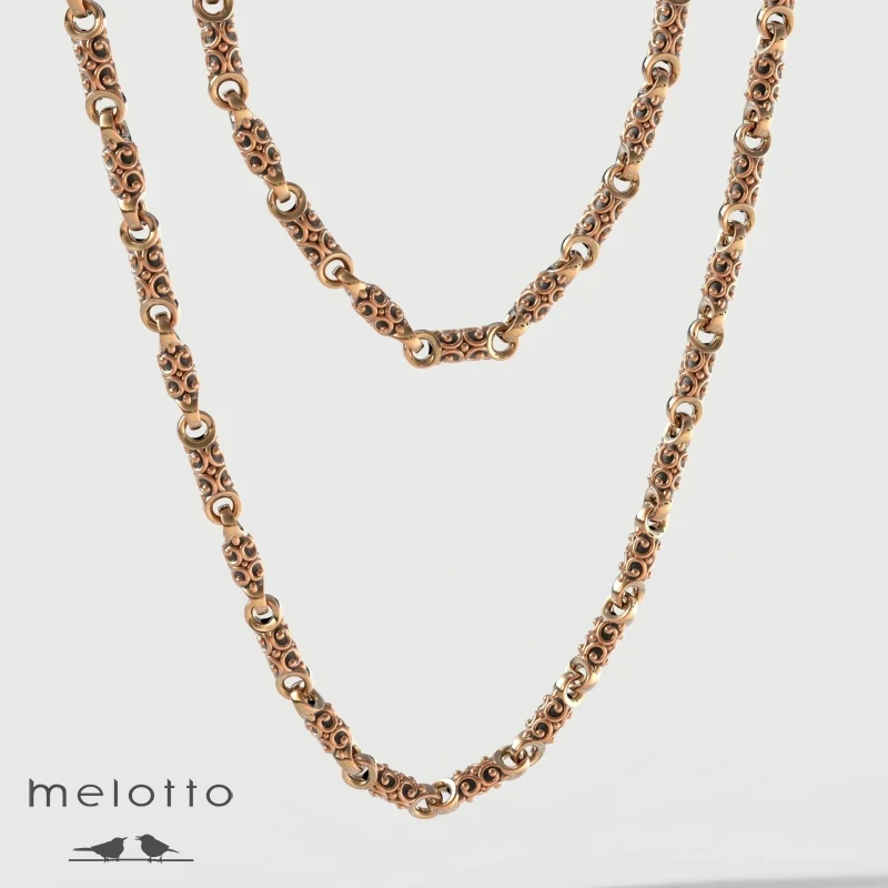 Мужская золотая цепочка «Барокко» Мужская золотая цепочка «Барокко»