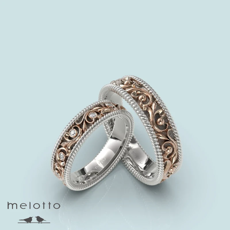 Ажурные парные обручальные кольца Ажурные парные обручальные кольца