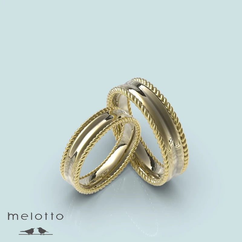 Узкие парные обручальные кольца