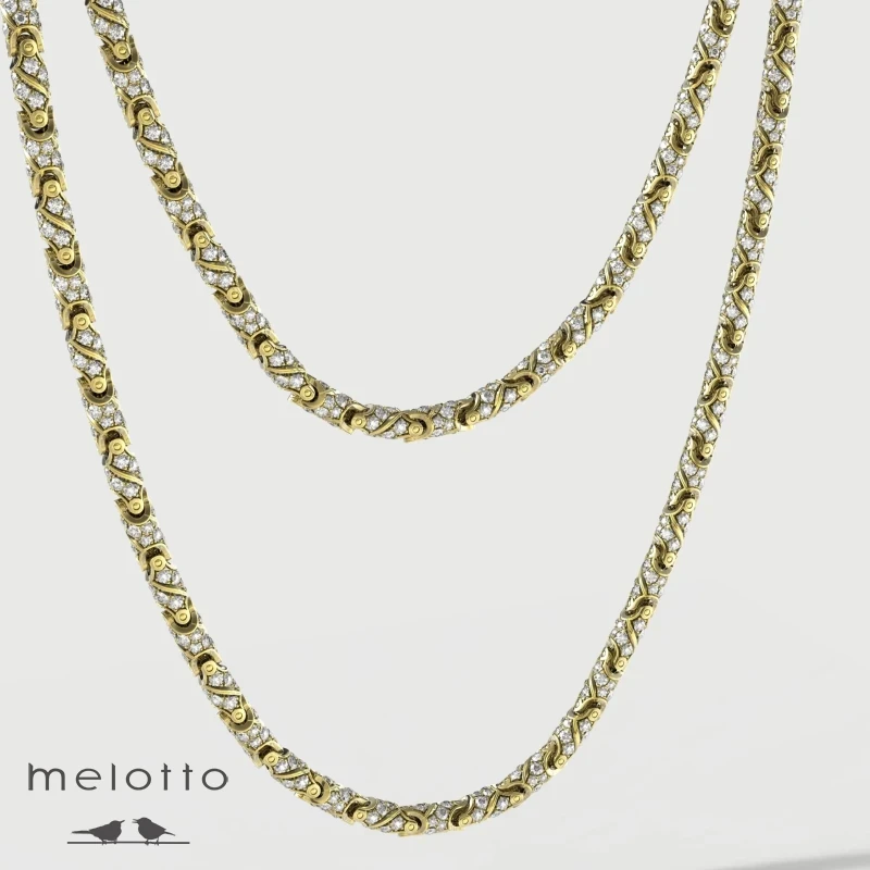 Мужская золотая цепь с бриллиантами Мужская золотая цепь с бриллиантами