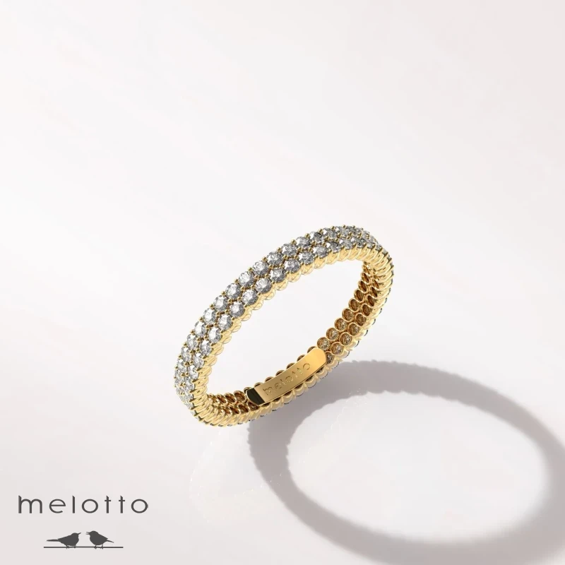 Женское обручальное кольцо «Полоса вечности»