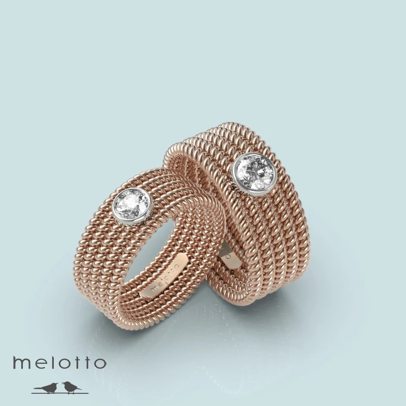 Дизайнерские плетеные обручальные кольца Дизайнерские плетеные обручальные кольца