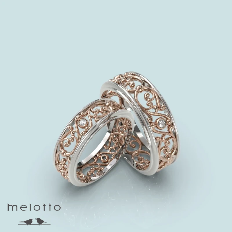 Парные обручальные кольца «Нежность» Парные обручальные кольца «Нежность»