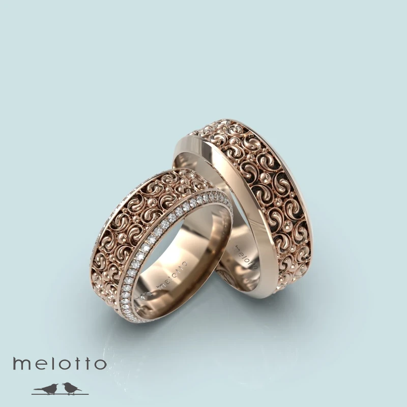 Обручальные кольца с бриллиантами «Versal» Обручальные кольца с бриллиантами «Versal»