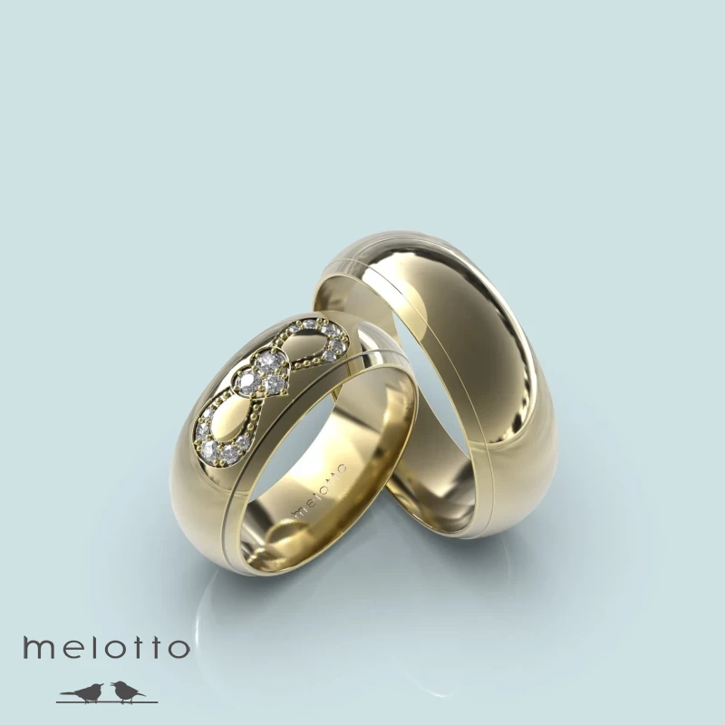 Обручальные кольца с знаком бесконечность Обручальные кольца с знаком бесконечность