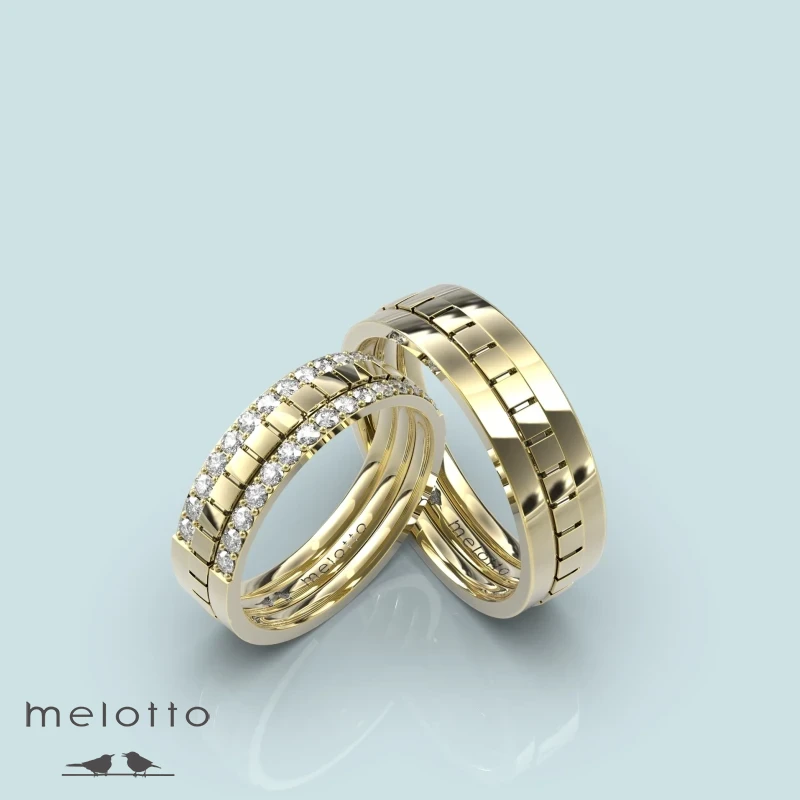 Роскошные парные обручальные кольца «Версаль»