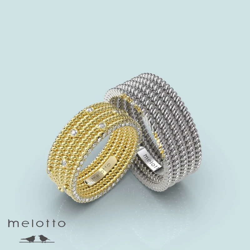 Дизайнерские обручальные кольца «Золотая нить» Дизайнерские обручальные кольца «Золотая нить»