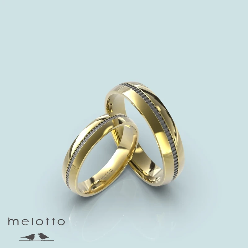 Парные классические обручальные кольца