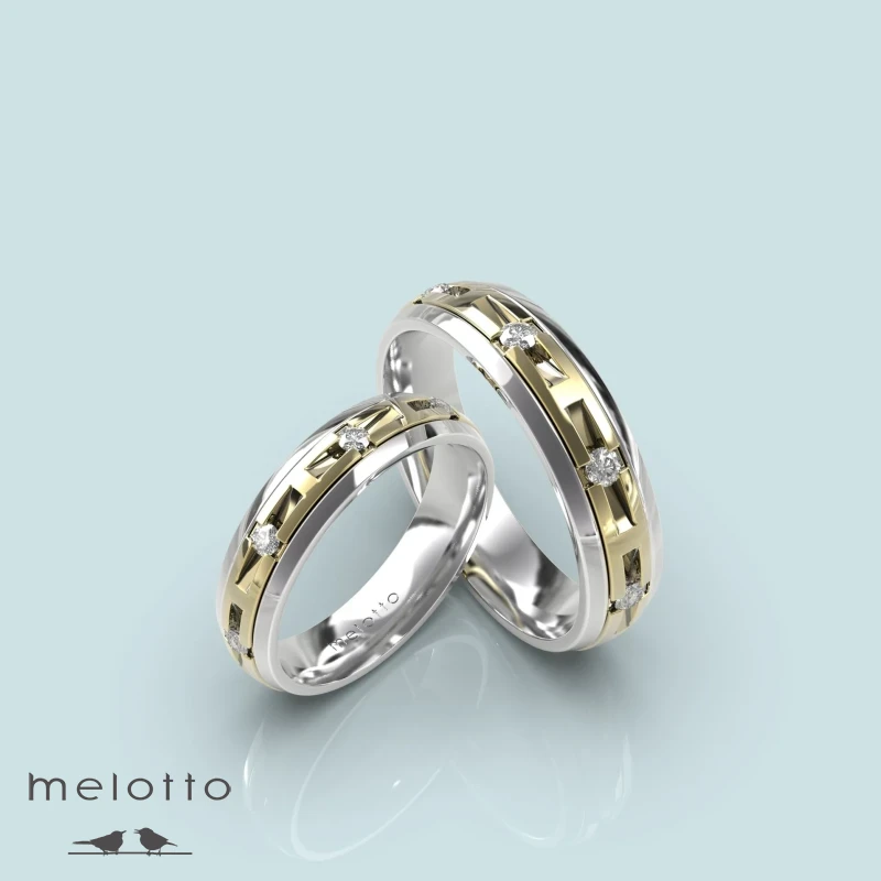 Дизайнерские парные обручальные кольца