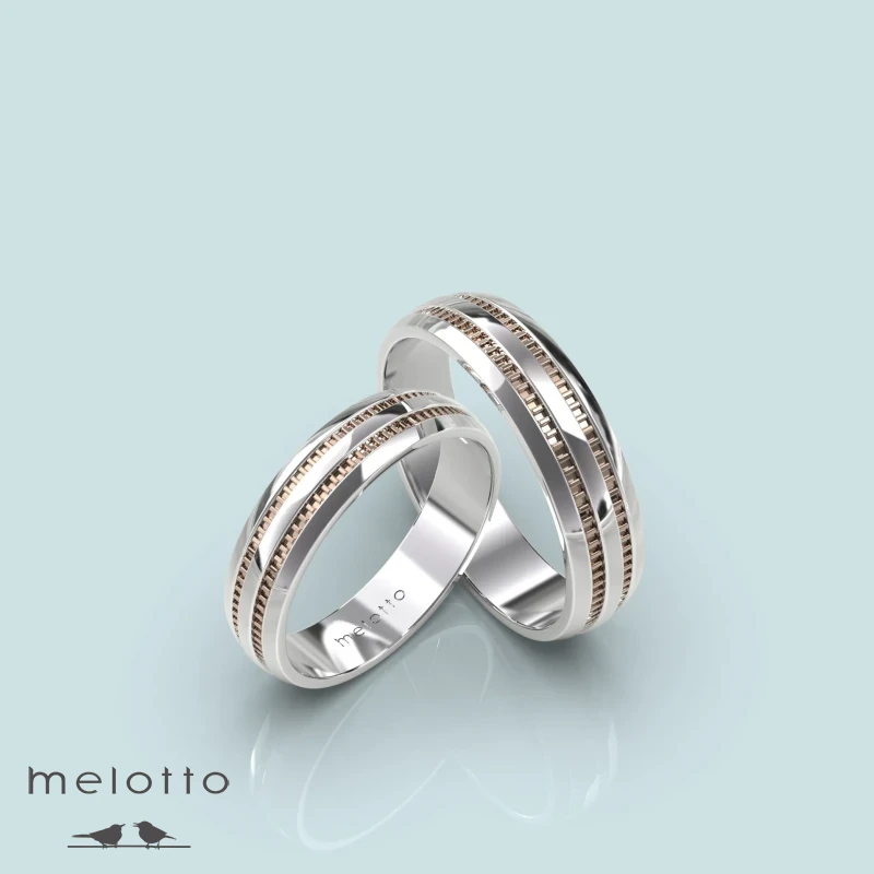 Современные парные обручальные кольца