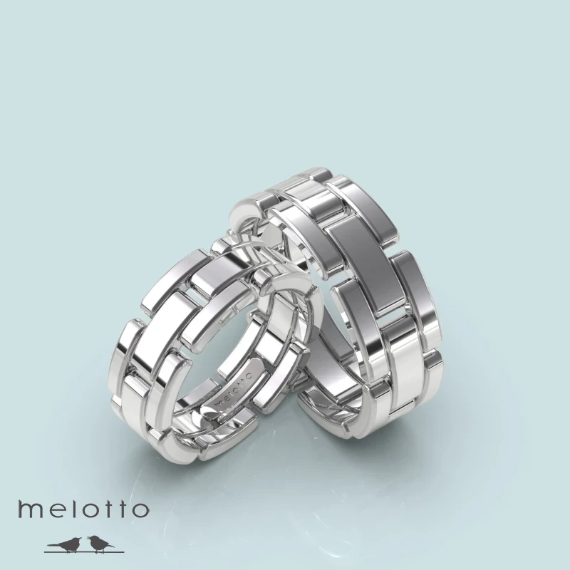 Обручальные кольца браслетного дизайна