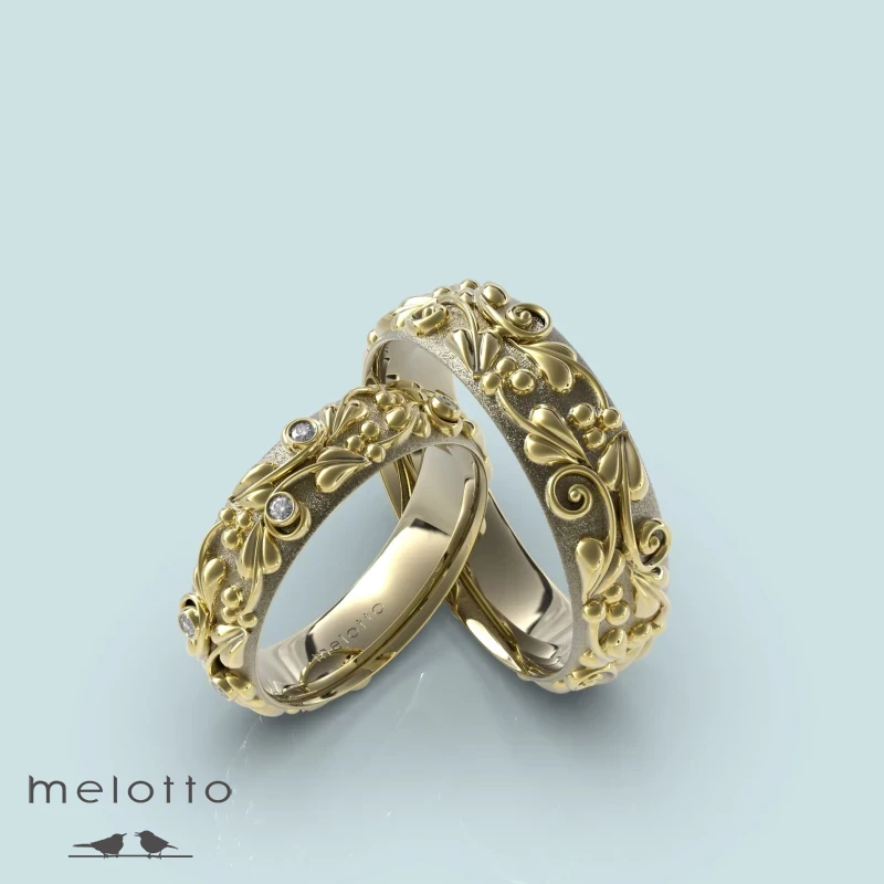 Обручальные кольца «Flora» Обручальные кольца «Flora»