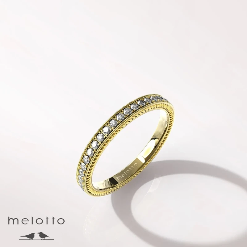 Женское обручальное кольцо «Pavé»