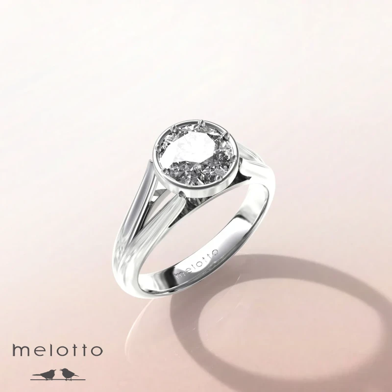 Кольцо с бриллиантом «Propre comme une larme» Кольцо с бриллиантом «Propre comme une larme»