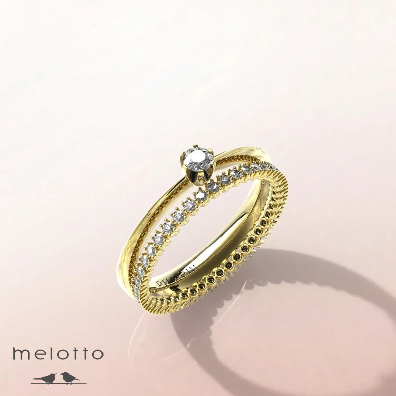 Кольцо с бриллиантами «Deux destins» Кольцо с бриллиантами «Deux destins»