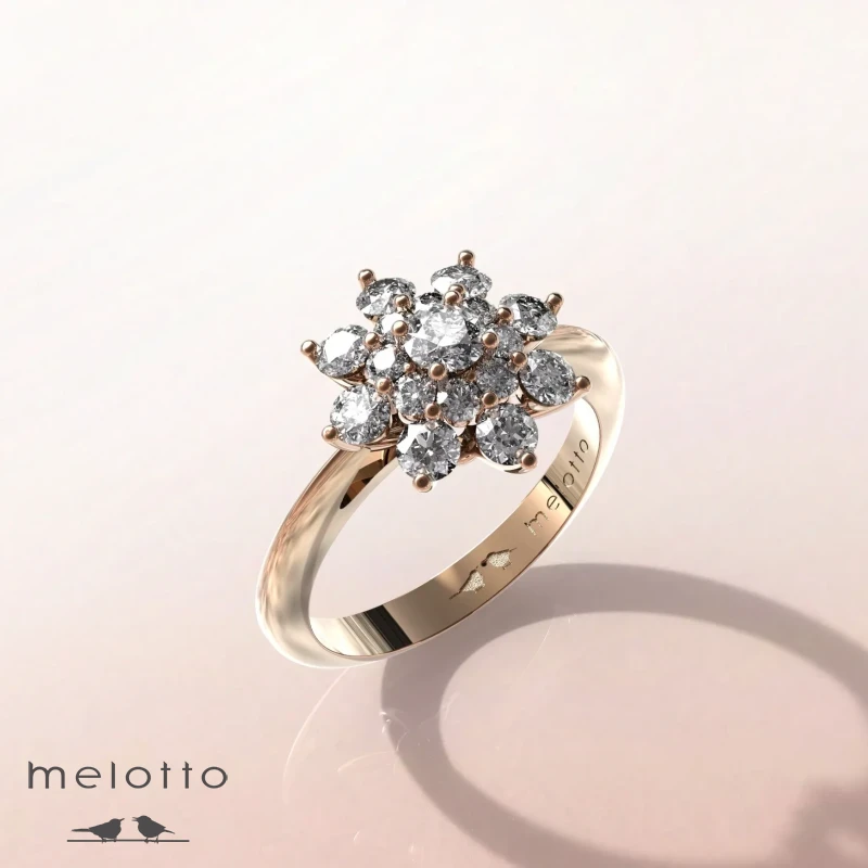 Кольцо с бриллиантом «Lys blanc» Кольцо с бриллиантом «Lys blanc»