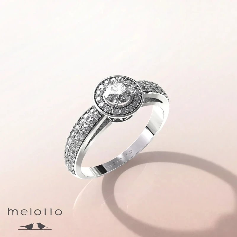 Помолвочное кольцо «Небо в алмазах»‎