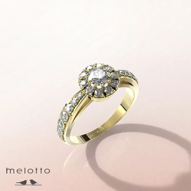 Кольцо с бриллиантом «Fiore di diamante»