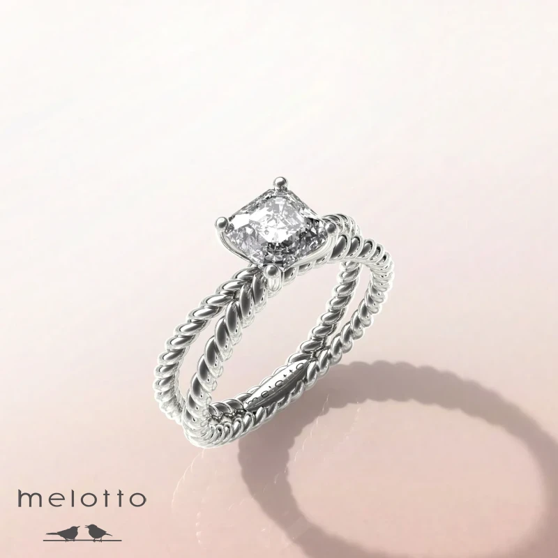 Кольцо с бриллиантом «Princess»