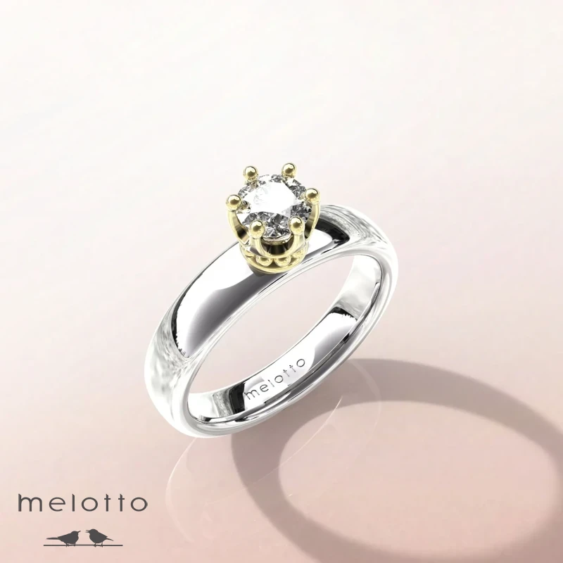 Кольцо с бриллиантом  «La reine»