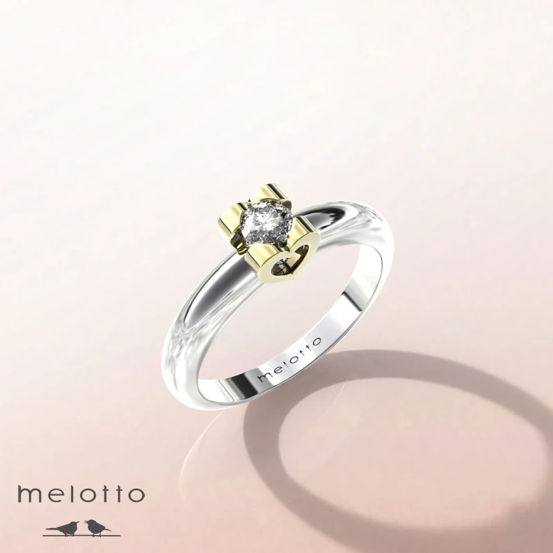 Кольцо с бриллиантом «Heart»