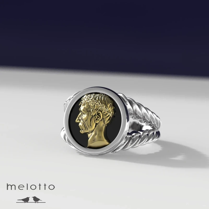 Мужское кольцо Цезарь