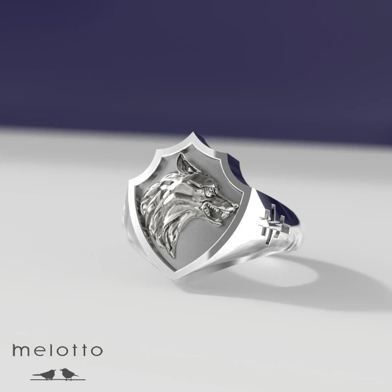 Золотой перстень «Волк»