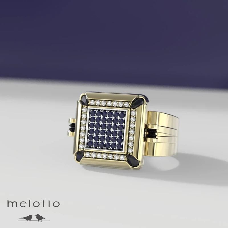 Печатка с драгоценными камнями