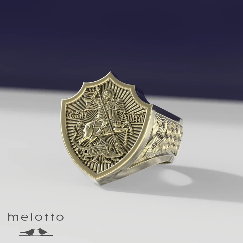 Перстень Св. Георгий Победоносец